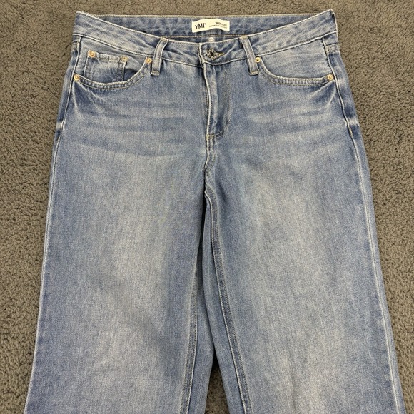 YMI Jeans Women 30x30 Lowrise Wide Leg Blue Denim - Picture 5 of 12